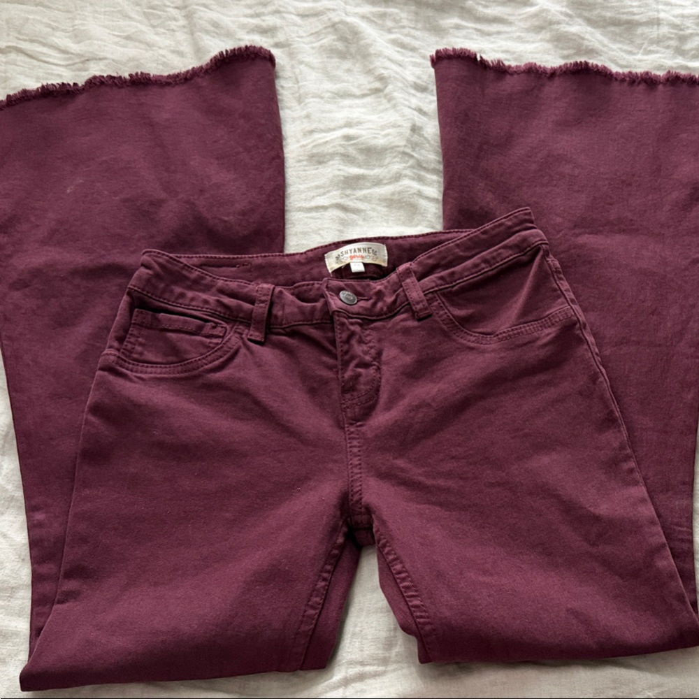 Shyanne Kids Burgundy Jeans